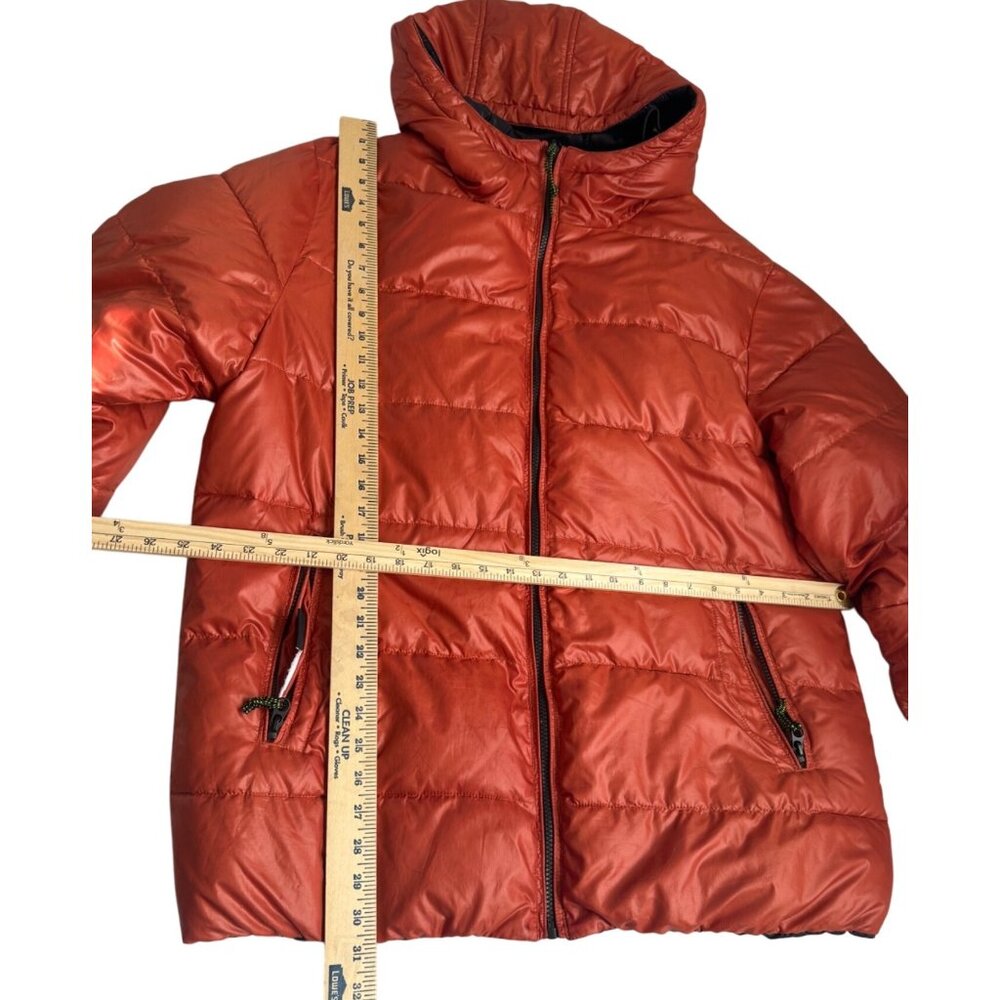 Point Zero Reversible Orange Puffer Jacket Mens X… - image 5